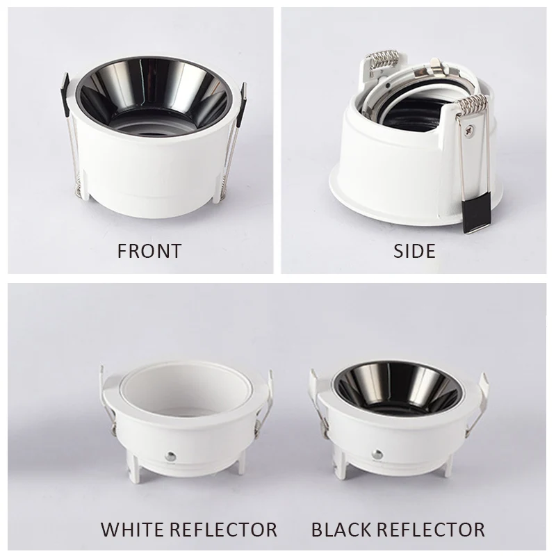 Цвет: белый черный светодиодный точечные потолочные светильники Рамка Анти