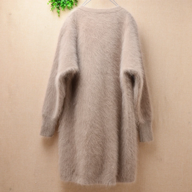 Женская модная пушистая норковая кашемировая трикотажная одежда внутри