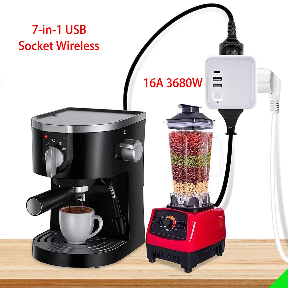 Удлинитель настенный с USB-разъемом 16 А 3680 Вт |