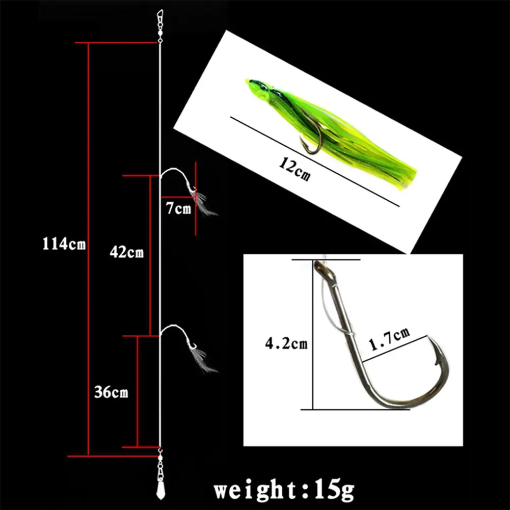 Octopus Bait Lure High Quality Squid / Shape Reusable Soft Fishing Accessories Artificial Outdoor Tackle | Спорт и развлечения