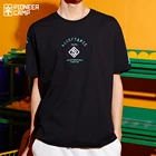 Футболка Pioneer Camp мужская с круглым вырезом, модная майка в стиле хип-хоп, короткий рукав, уличная одежда, черный и белый цвета, ATS116416S, на лето