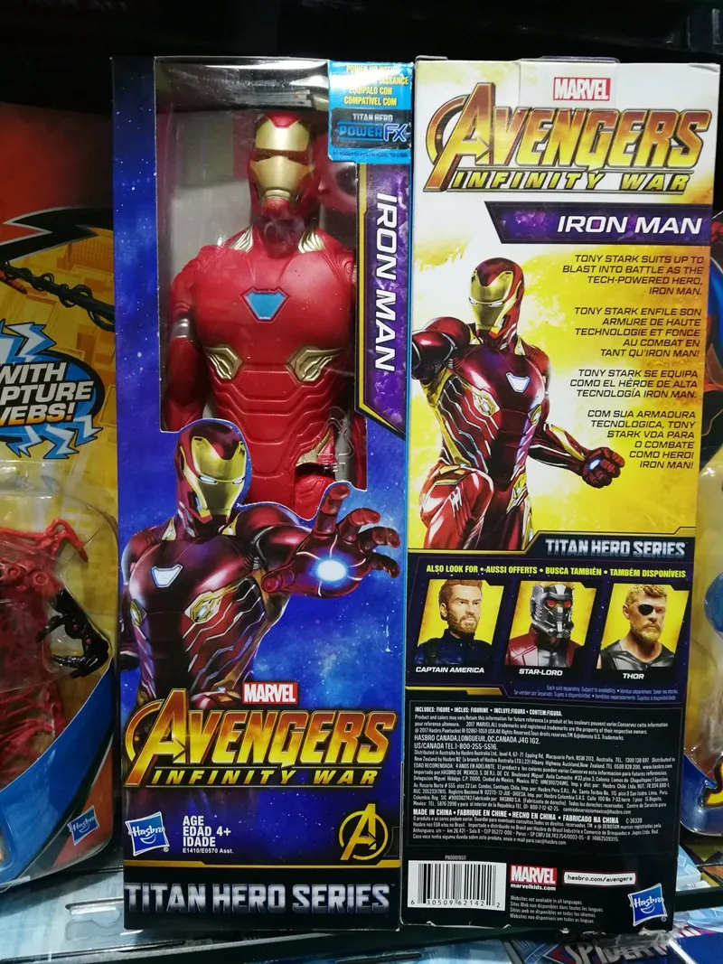 

Hasbro Marvel Avengers Infinity War Titan Hero Series Iron Man Black Panther Steve Rogers Hobbies Model Action Figure Toy Gift