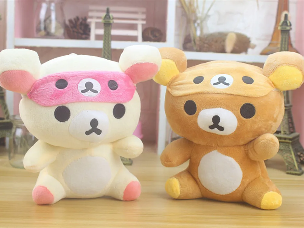 4 шт./компл. японский Kawaii Мультфильм Плюшевая Игрушка Rilakkuma носить повязка на