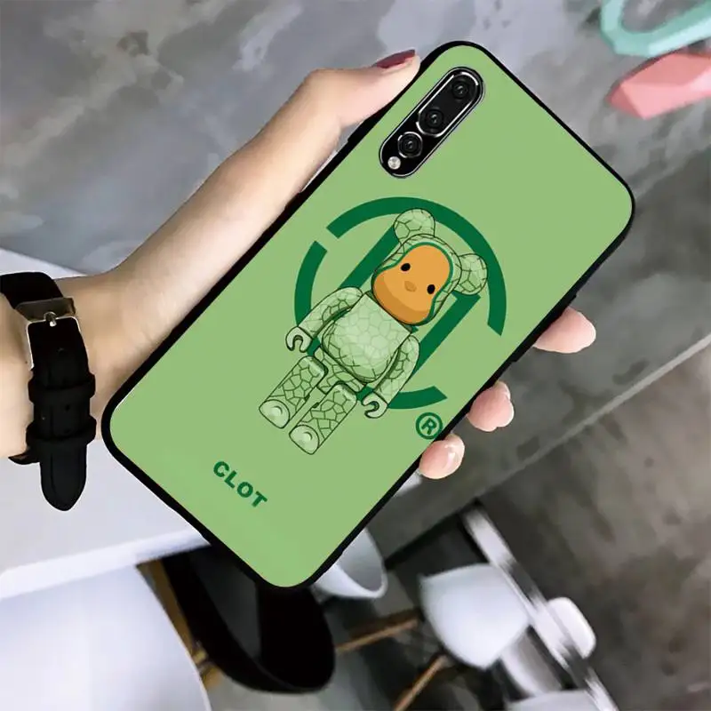 Модный чехол для телефона с изображением мишки тедди Huawei G7 G8 P7 P8 P9 P10 P20 P30 Lite Mini Pro P
