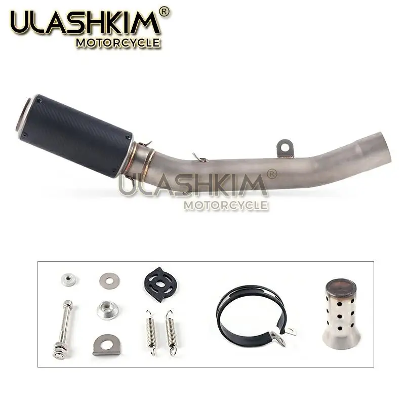 Мотоцикл Полная система глушитель Модифицированная средняя звеньевая труба без