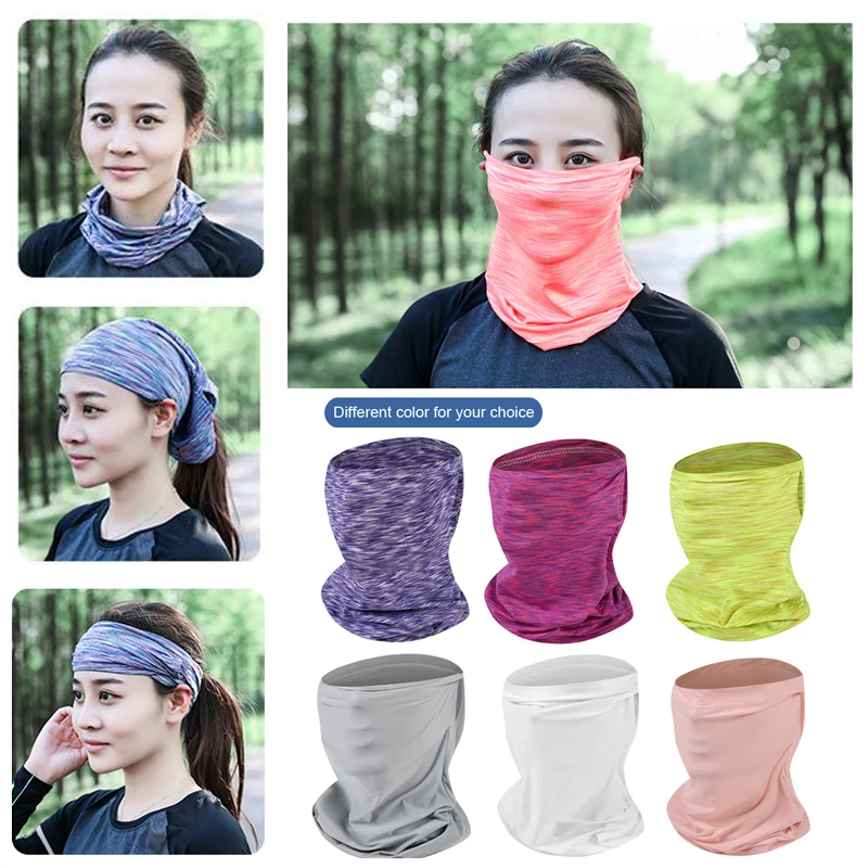 Шелковый шарф маска для лица бандана головной платок уникальный и свежий