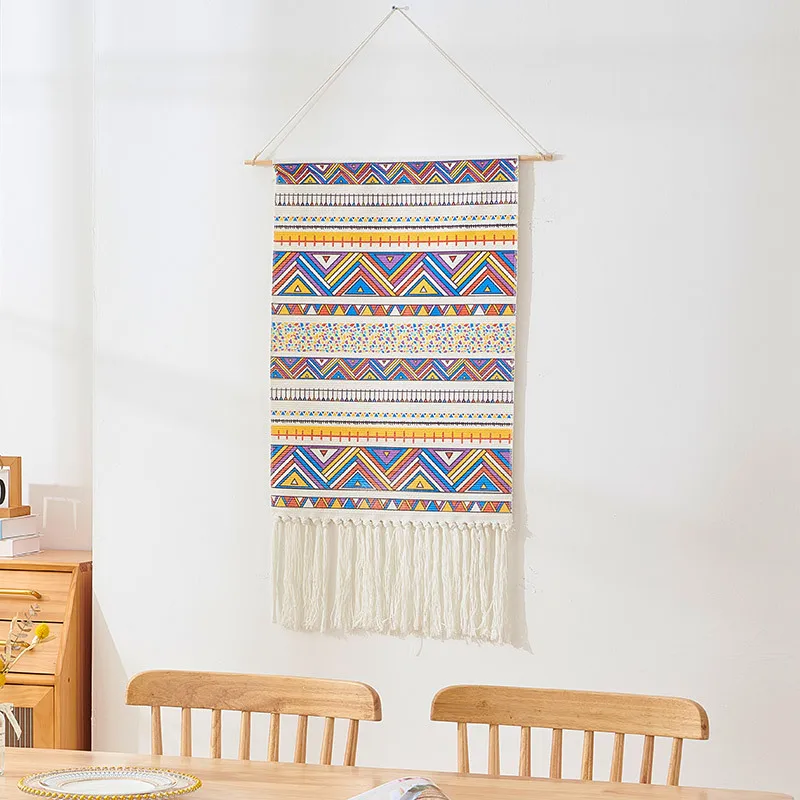 

Скандинавский гобелен из макраме настенный фон для гостиной украшение для кухни различные узоры богемный домашний современный декор гобел...