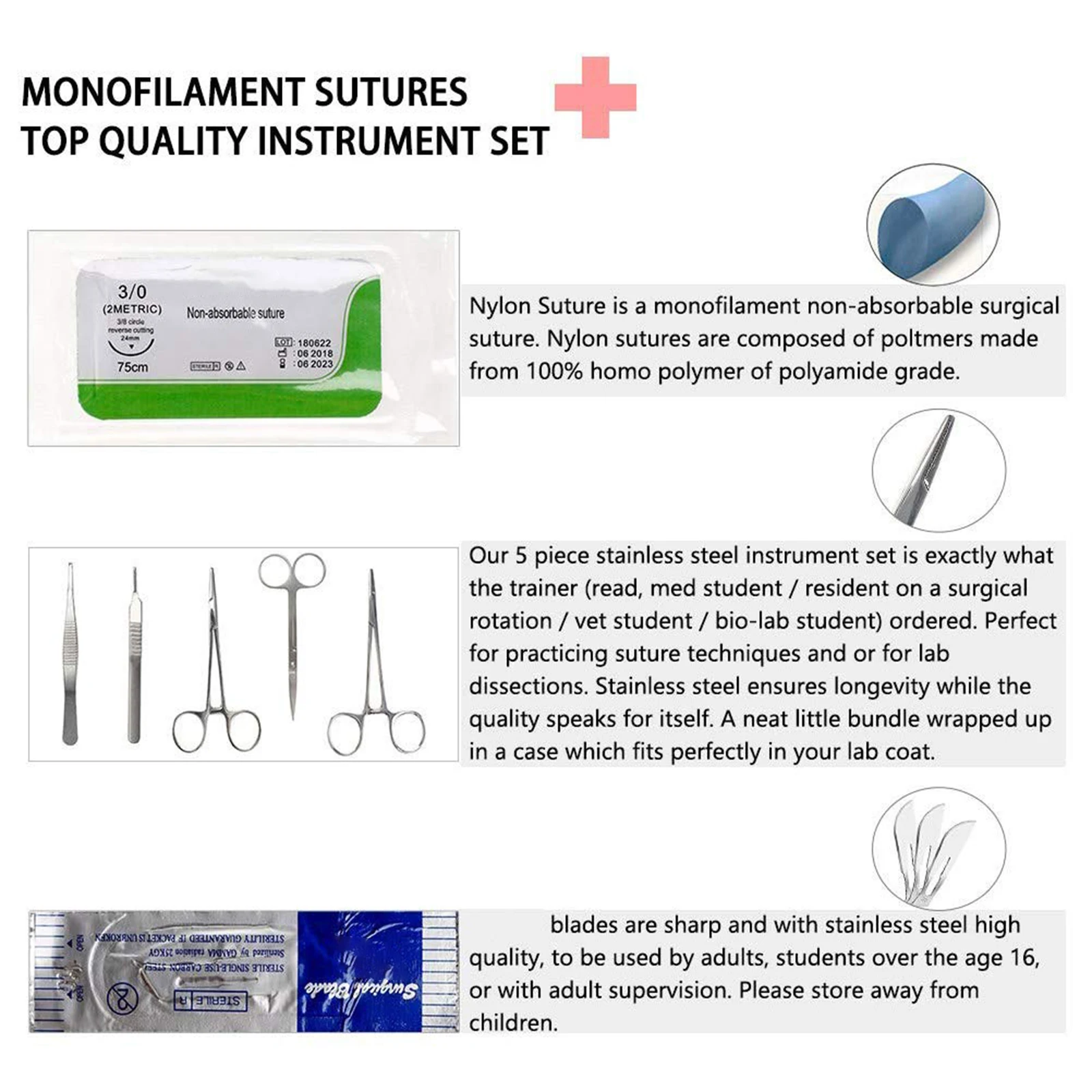 

All-Inclusive Suture Kit for Developing and Refining Suturing Techniques GDeals