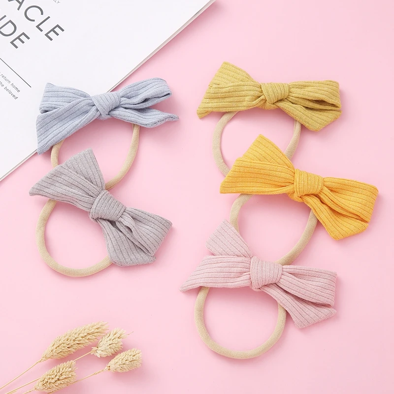 

Baby Bow Headband Stripe Daddys Girl Hair Accessories Kids Elastic Hairbands Cord For Newborn Photography Props Toddler Bandage