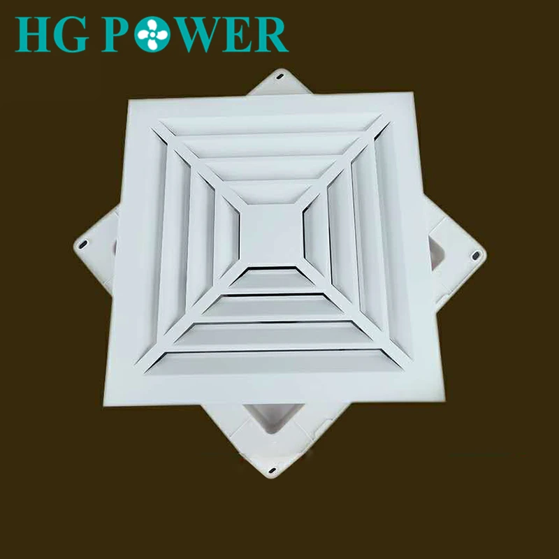 Пластиковый потолочный диффузор квадратная решетка из алюминиевого сплава