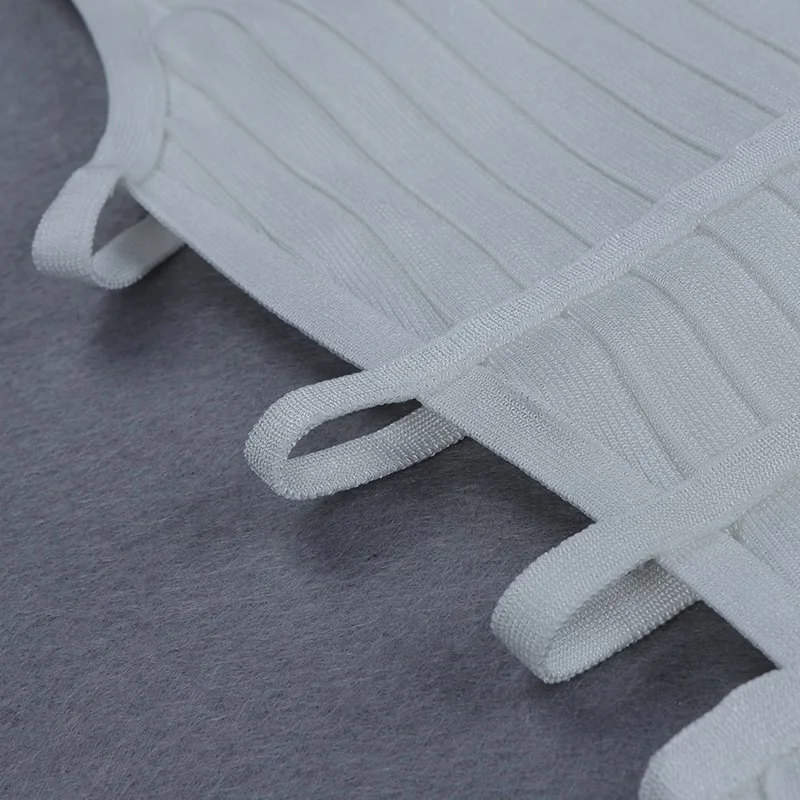 Женский комбинезон с открытой спиной VC Белый Вечерние дажный без рукавов