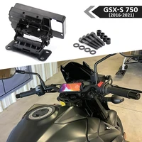 gsx s750 motorcycle black mobile phone holder gps stand bracket for suzuki gsx s 750 2016 2017 2018 2019 2020 2021