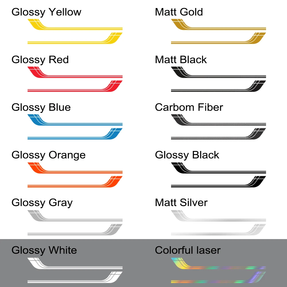 

2PCS Car Door Side Cover Sport Racing Sticker For Mazda Atenza 3 Automobile Long Stripe Decal Vinyl Film Tuning Accessories