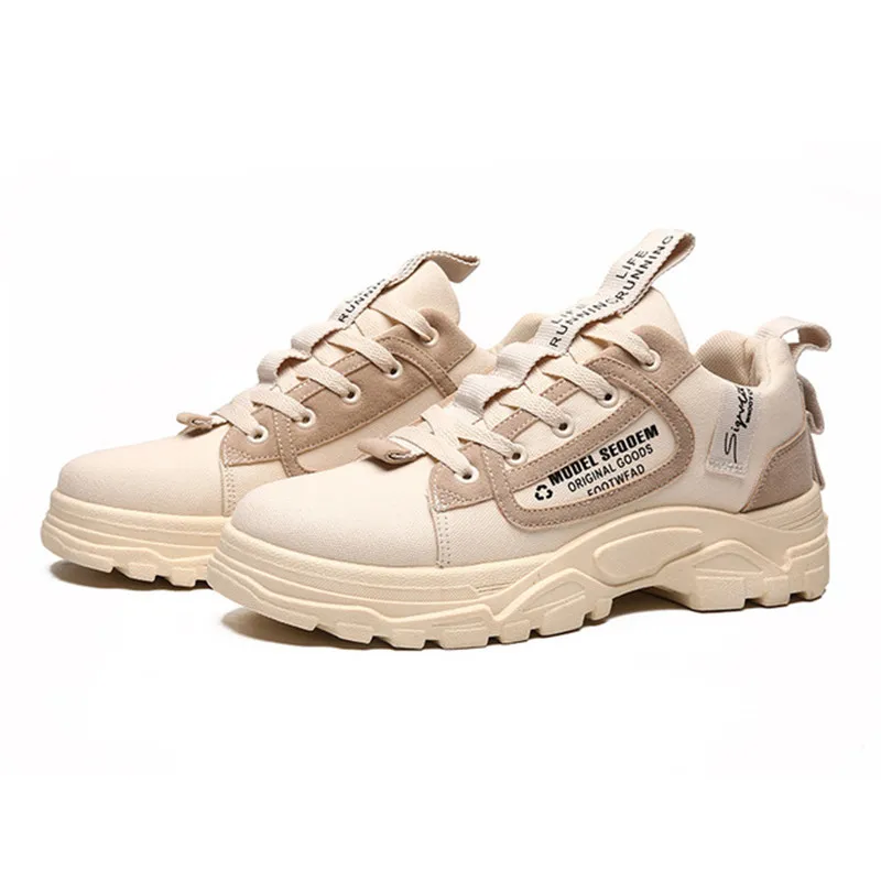 Всесезонная Новая модная дышащая парусиновая обувь в Корейском стиле