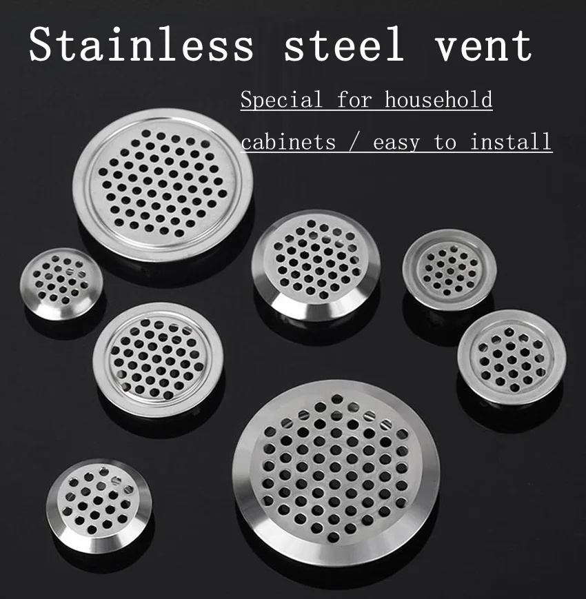 Вентиляционное отверстие из нержавеющей стали круглое вентиляционное 35 мм/1 38