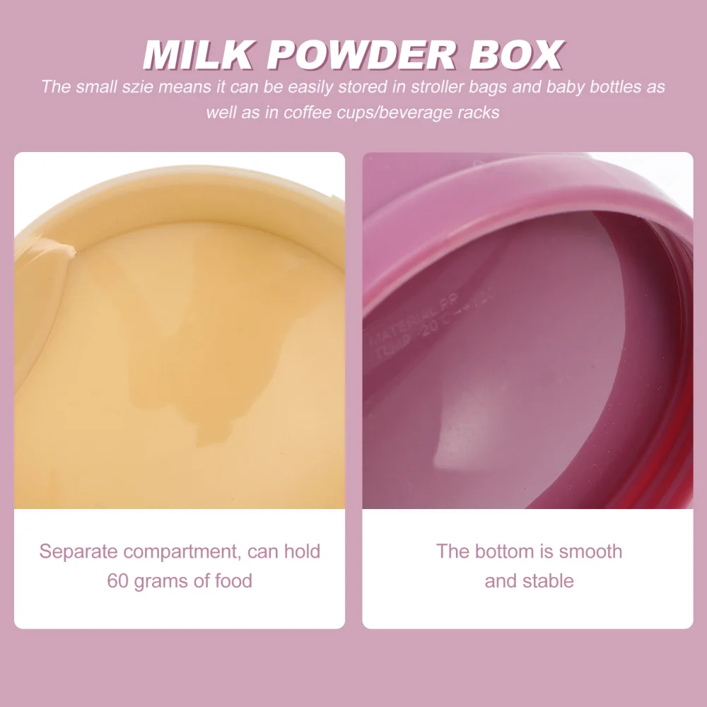 

2pcs Baby Formula Dispenser Portable Powder Dispenser Food Container Box