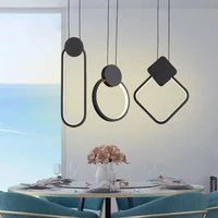 round ring pendant lights nordic led hanging lamp bedside bedroom kitchen fixture home accessories interior moon night lighting