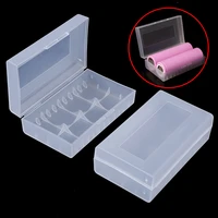 1 pc 20700 21700 plastic storage protective case holder box battery clear 2 bay battery box storage case holder organizer