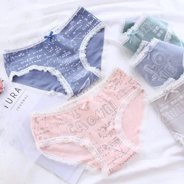 Для женщин сексуальные трусики с низкой посадкой нижнее белье L XL однотонные