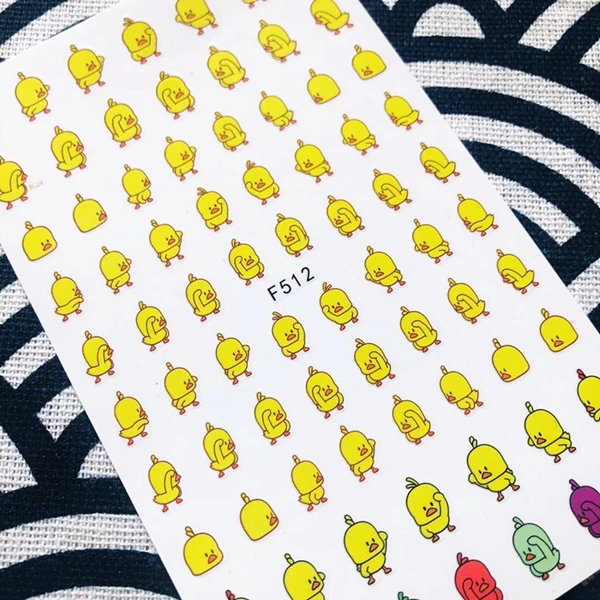 Серия one piece мультфильм-70 стикеры 3D на ногти nail Art Наклейка шаблон diy Инструменты для ногтей украшения - Цвет: F-512
