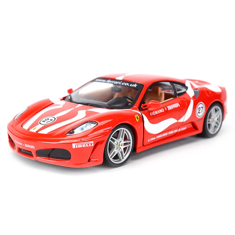 F430 Fiorano Bburago 1:24 488GTB California T 458Italia Enzo F12 F430 F50 спортивный автомобиль статическая литая модель сплава Модель автомобиля - Цвет: F430 Fiorano