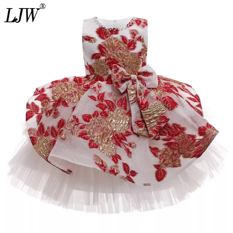 Summer Princess Party Dresses Flower Girls Dress Sequins Bow Royal blue Wedding Pageant Children Clothes Size 3-12 |