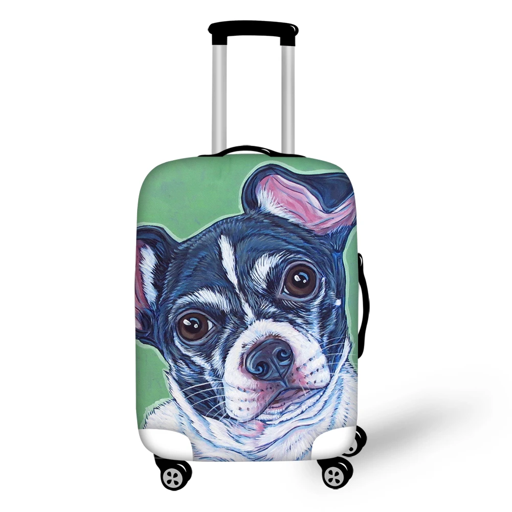 HaoYun Suitcase Protective Cover Bulldogs Prints Pattern Elastic Dust-proof Cover Cartoon Design Travel Luggage Accessories