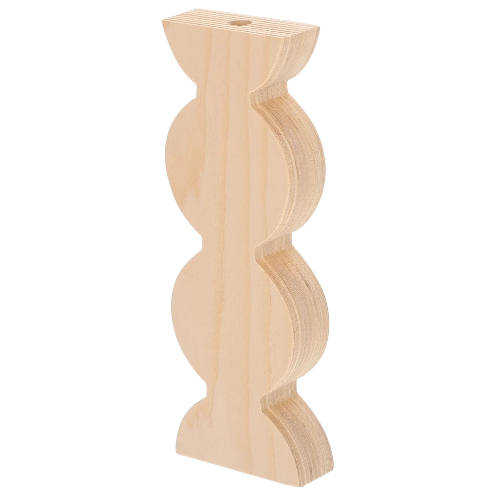 

Wood Flower Arrangement Vase Holder Pot Home Office Hotel Decoration Ornament