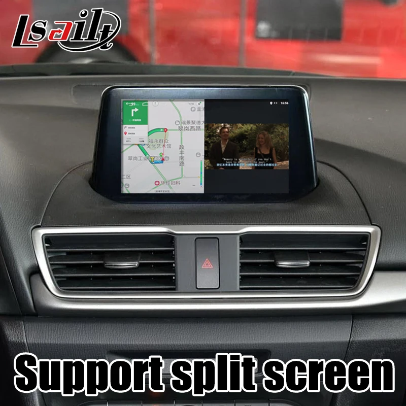 Lsailt Android 9 0 видео Интерфейс GPS навигационная коробка для 2014 20 Mazda 3 Поддержка carplay CX 5