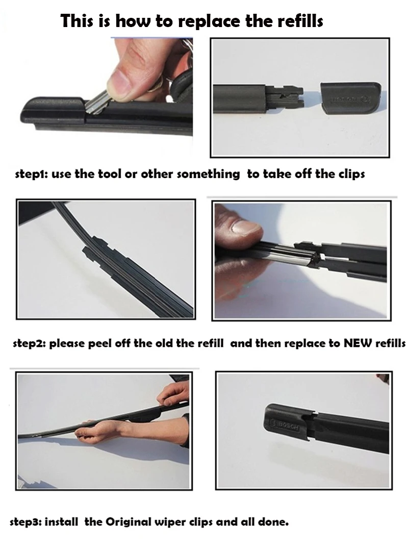 Car Rubber Bracketless Windshield Wiper Wash Blade Refill for McLaren 650S 540C P1 12C MP4-12C X-1 Senna 720S 600LT 570S | Автомобили и