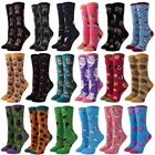 Носки женские Peonfly, хлопковые, с принтом в виде слона, кошки, собаки, свиньи, попугая, совы