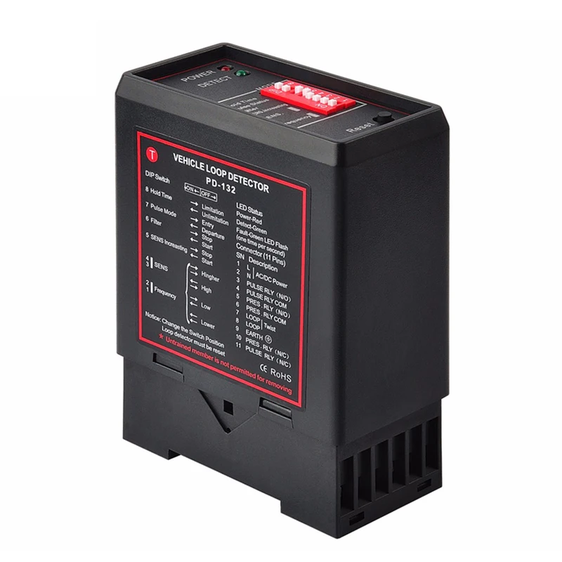 Одноканальный детектор петли транспортного средства (входное напряжение для