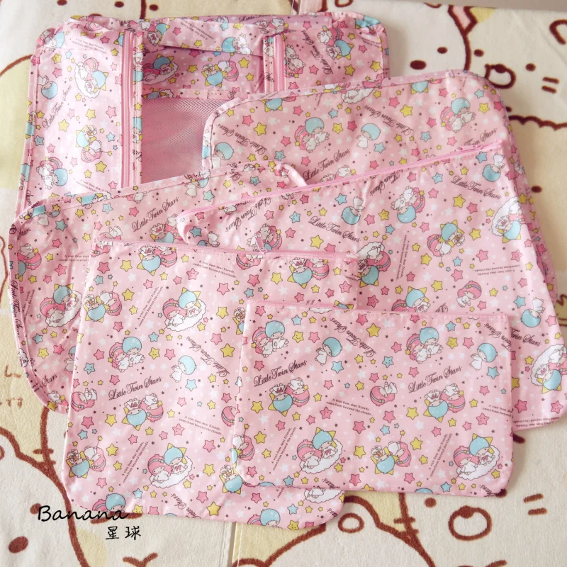 6 шт. мультяшная hello kitty My Melody Cinnamoroll pompomprin маленькая двойная звезда Anpanman косметичка для мытья, сумка для хранения, багажная сумка