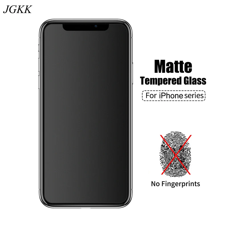 Матовое матовое закаленное стекло для iPhone 12 Pro Max Mini 11 X XS XR Защитная пленка экрана 6