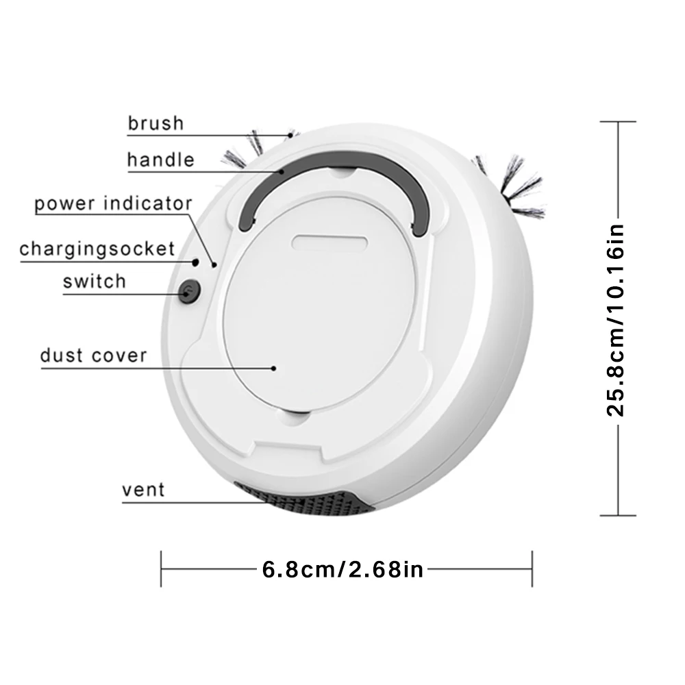 

Automatic Sweep Dust Sterilize Cyclone Suction Smart Robot Smart Sweeping Vacuum Cleaner With Infrared Induction Device