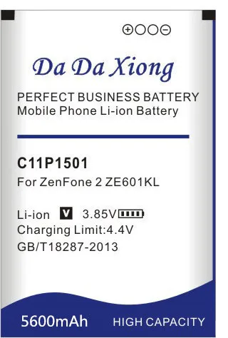 Аккумулятор Da Xiong 5600 мАч C11P1501 для ASUS ZenFone 2 Laser Selfie ZE601KL ZE550KL ZD551K|c11p1501 battery|battery for4000mah