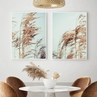 wheat grass poster minimalist canvas painting photography wall art print nordic style morden picture for living room decoration