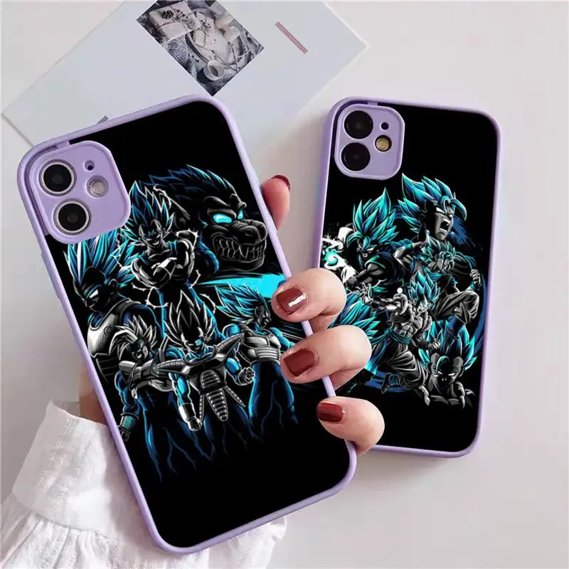 

Dragon Super Sun Ball Phone Case For iphone 13 12 11 xr xs x 7 8 pro max Plain Soft TPU Silicone Clear Case Cover