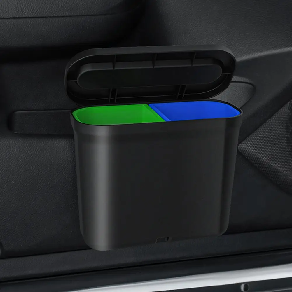 

Car Trash Can Car Door Seat Back Universal Hanging Large Capacity Trash Bin Plastic Office Small Storage Mini Box Accessories Ho
