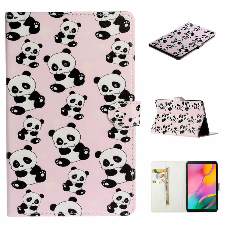 CASE Кожаный чехол для Samsung Galaxy Tab A 10,1 SM-T510 T515 Coque для Galaxy Tab A 10,1 T510 T515 крышка Capa+ пленка+ ручка - Цвет: CASE