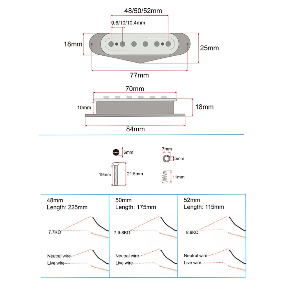 

3pcs Maple Wood Hand Wound Alnico Single Coil Pickups Standard SSS Neck Middle Bridge Pickup Set for ST Strat Stratocaster Elect