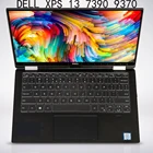 Силиконовый чехол для клавиатуры ноутбука Dell XPS 13, 7390, 9370, 9380, 13,3 дюйма с 15, 9575, 9570, 15,6 дюймов, сменный пылезащитный чехол