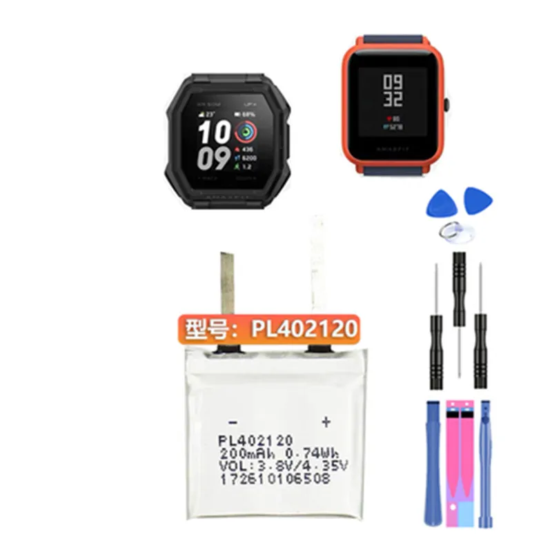 Аккумулятор для смарт-часов Huami Amazfit P/N PL332728V /PL402120V /PL372427V/ PL502524V |