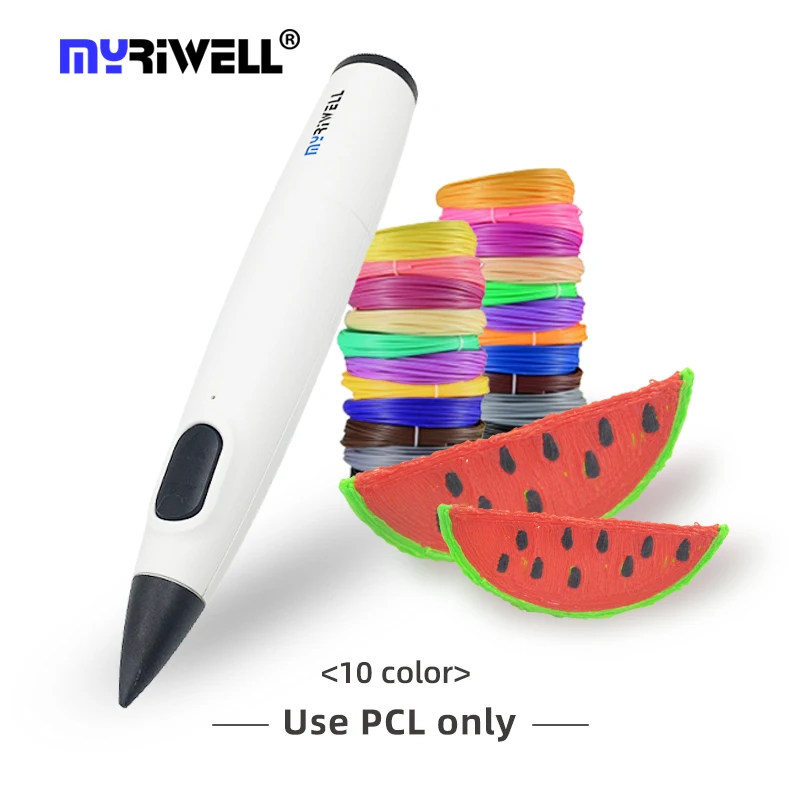 

Myriwell RP-300B 3D Pen Drawing Printing Pen With 1.75mm PCL Filaments Easy For Kids Beginner Birthday Gift