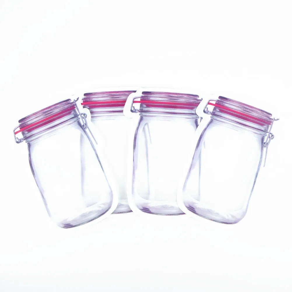 

Snack Storage Bags Pouch Organizer Waterproof Portable 12pcs Transparent
