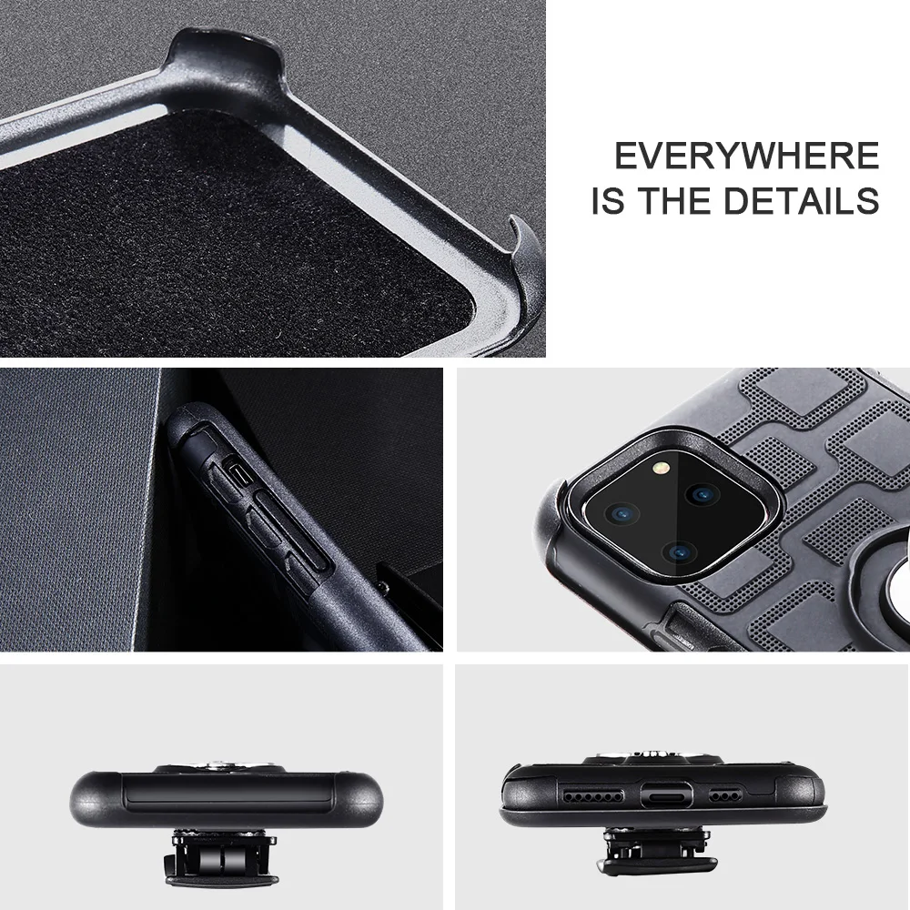 KISSCASE 3в1 кольцо держатель телефона кронштейн чехол для iPhone XR/XS Max/X 6/6S/7/8 Plus клип
