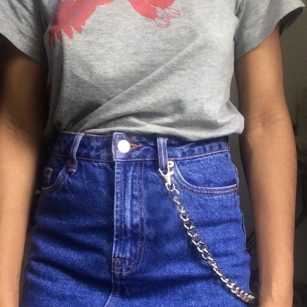 Металлический Брелок В Стиле Хип хоп рок зажим панк цепочка поясные цепи