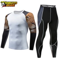 new motorcycle jacket summer shirts tops quick dry sport suit t shirt set breathable tight long tops pants for men s 3xl