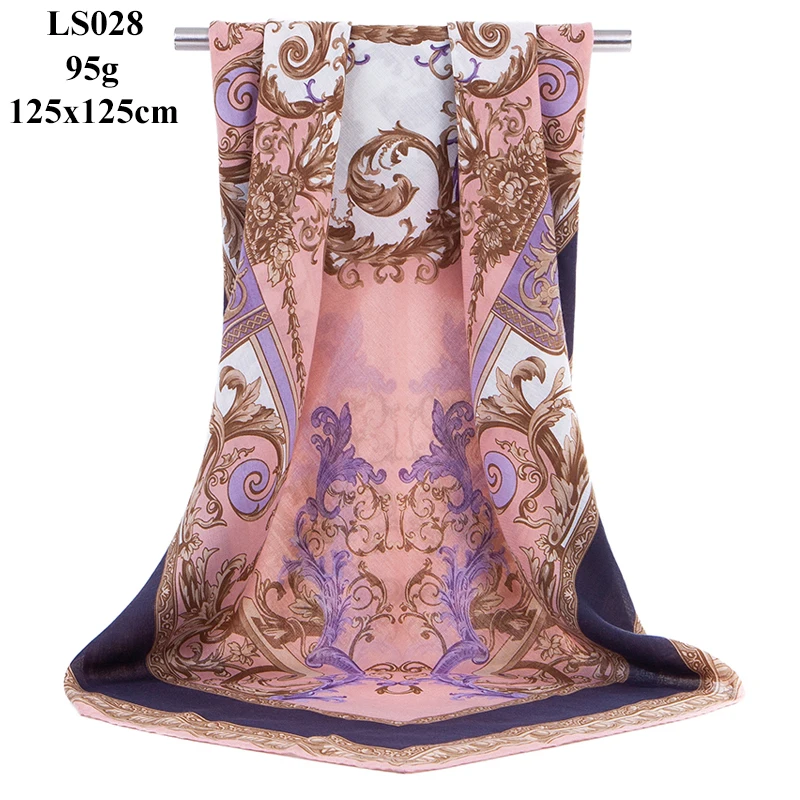 LS028 women scarf Портной Смит большой квадратный размер шарф женский модный дизайнерский большой размер шейный шарф осень зима хиджаб шаль шарфы для женщин - Цвет: LS028 women scarf