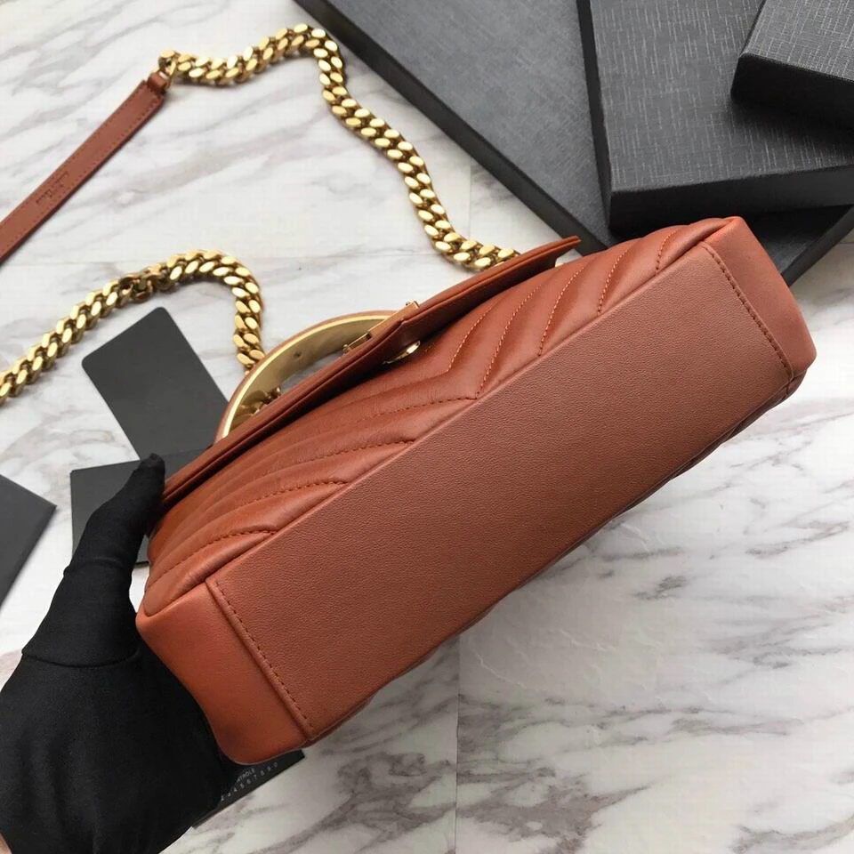 Bolso de cuero de dos colores, accesorio de lujo, marca famosa, de alta calidad, con herrajes y bolso de cuero port&aacute;til de madera-4